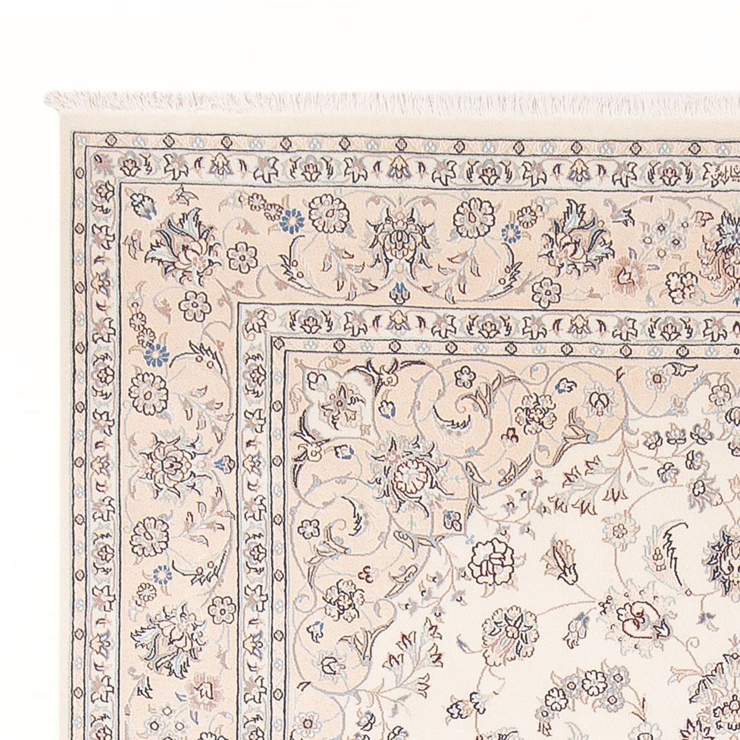 Persisk tæppe - Nain - Premium - 300 x 198 cm - creme