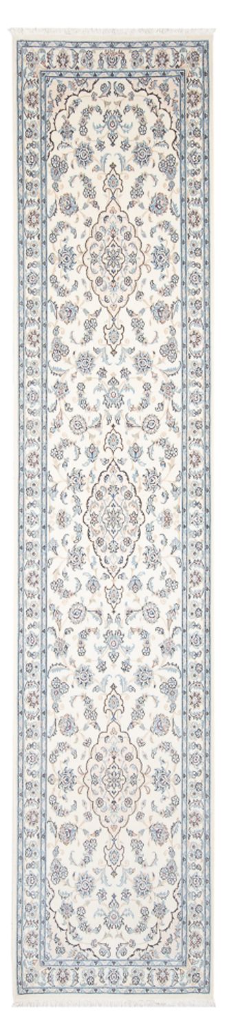 Løber Persisk tæppe - Nain - Premium - 350 x 84 cm - creme