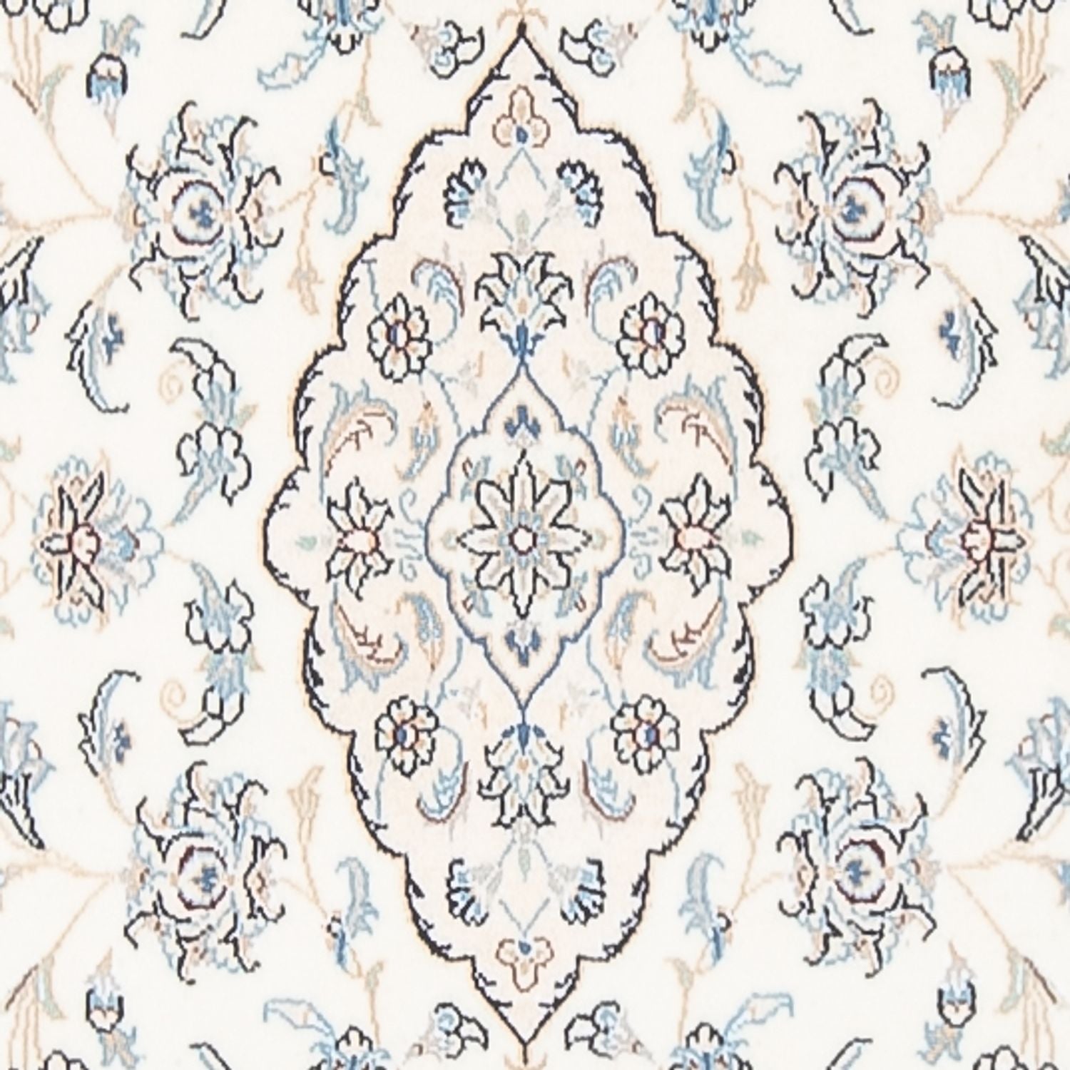 Løber Persisk tæppe - Nain - Premium - 350 x 84 cm - creme