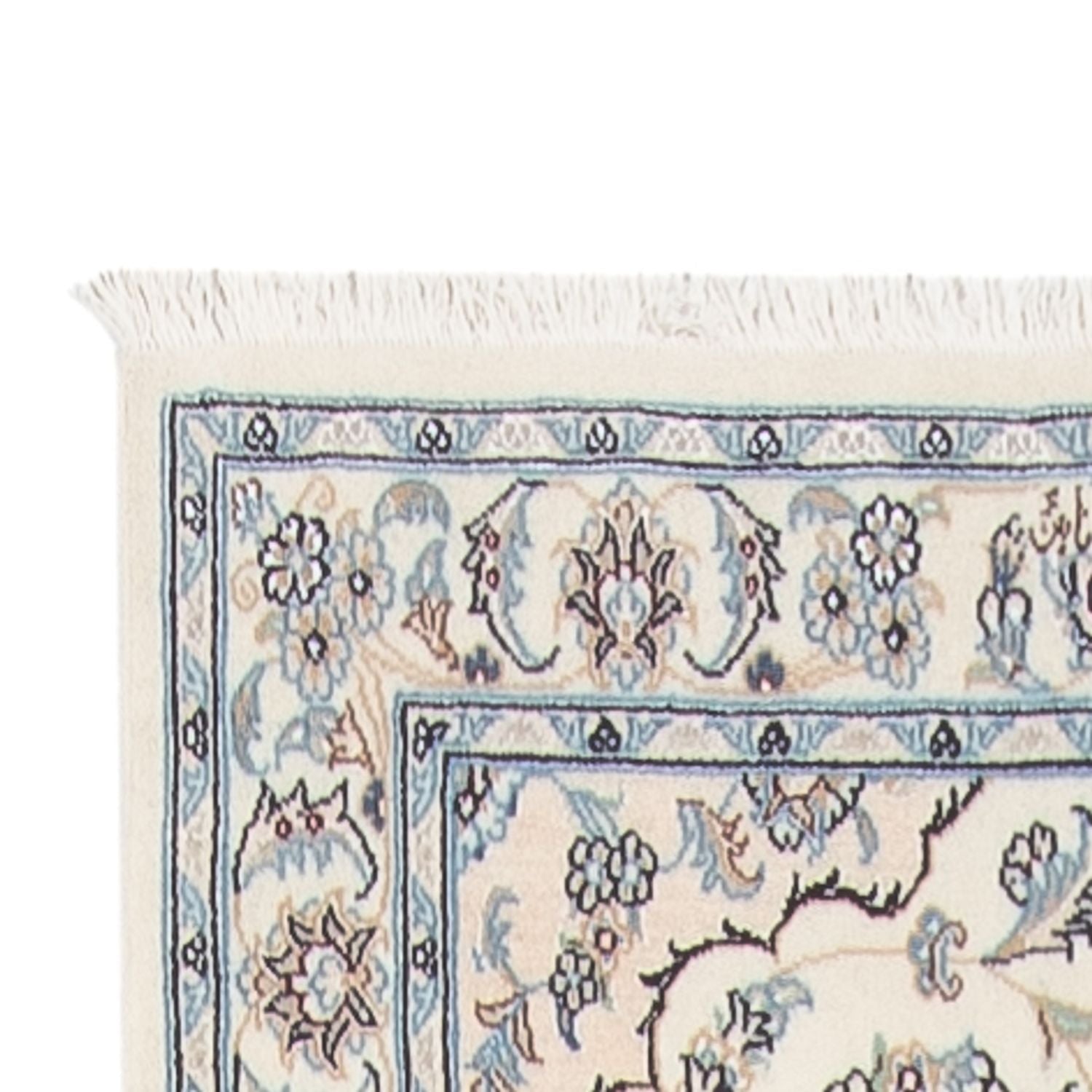 Løber Persisk tæppe - Nain - Premium - 350 x 84 cm - creme