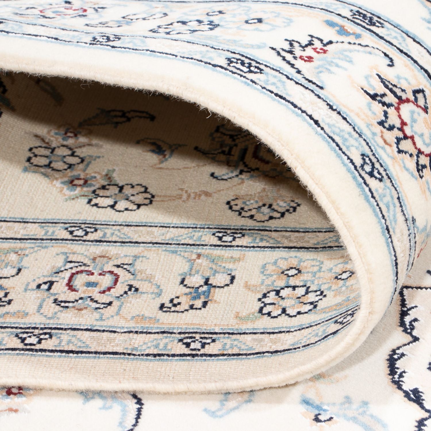 Løber Persisk tæppe - Nain - Premium - 350 x 84 cm - creme