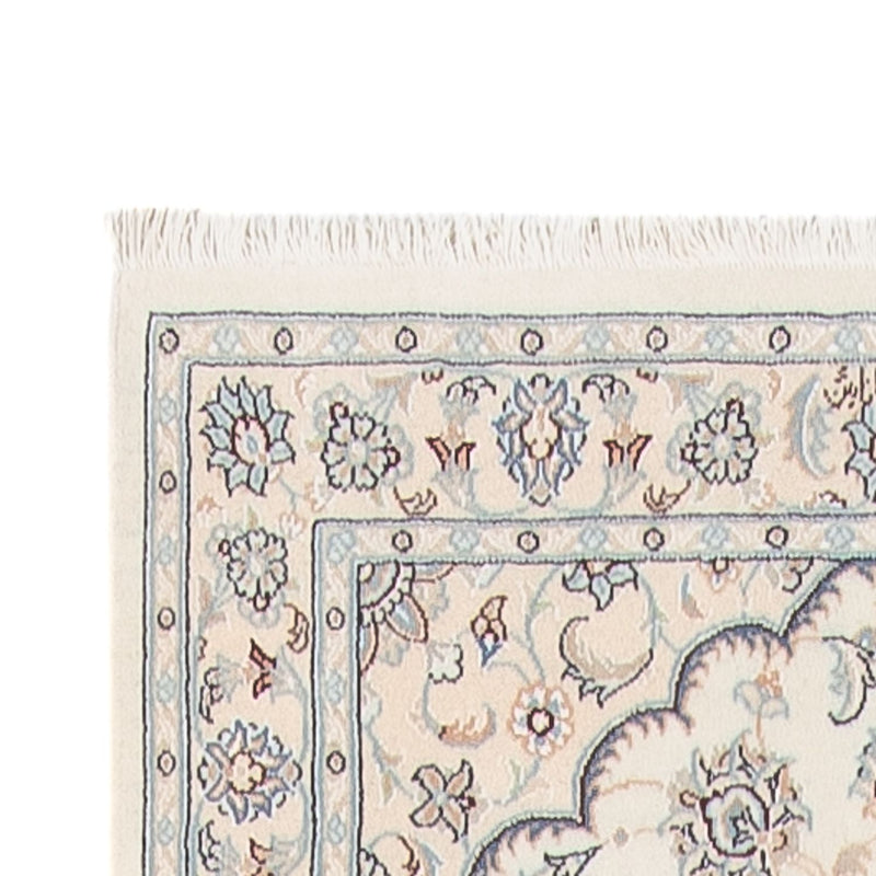 Løber Persisk tæppe - Nain - Premium - 390 x 93 cm - creme