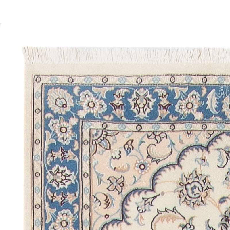 Løber Persisk tæppe - Nain - Premium - 394 x 91 cm - creme