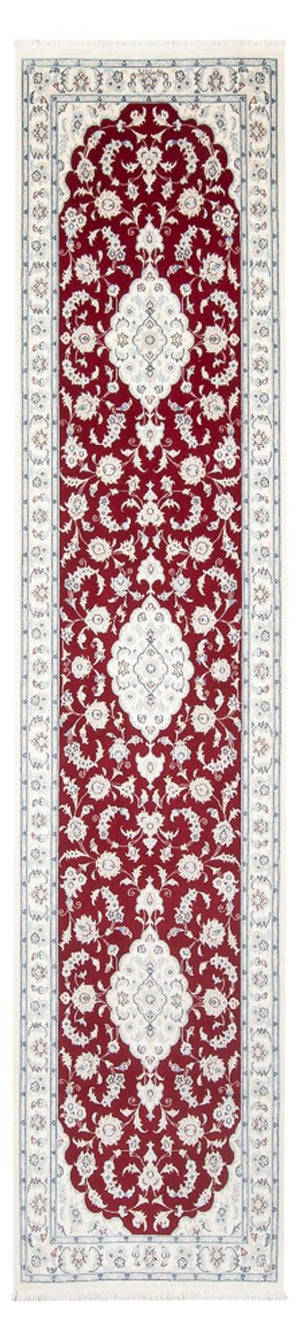Løber Persisk tæppe - Nain - Premium - 344 x 80 cm - rød
