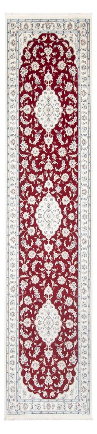 Løber Persisk tæppe - Nain - Premium - 344 x 80 cm - rød