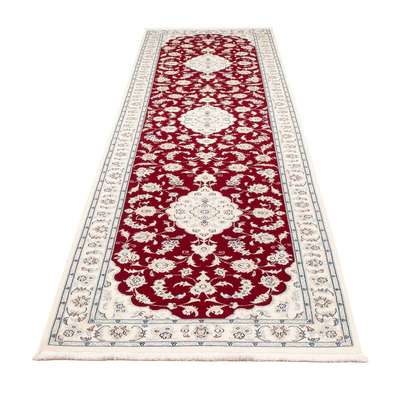 Løber Persisk tæppe - Nain - Premium - 344 x 80 cm - rød