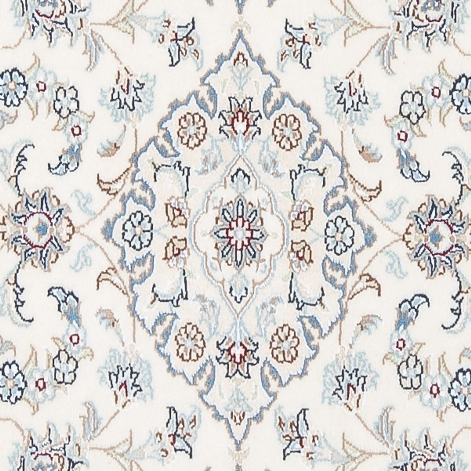 Løber Persisk tæppe - Nain - Premium - 303 x 81 cm - creme