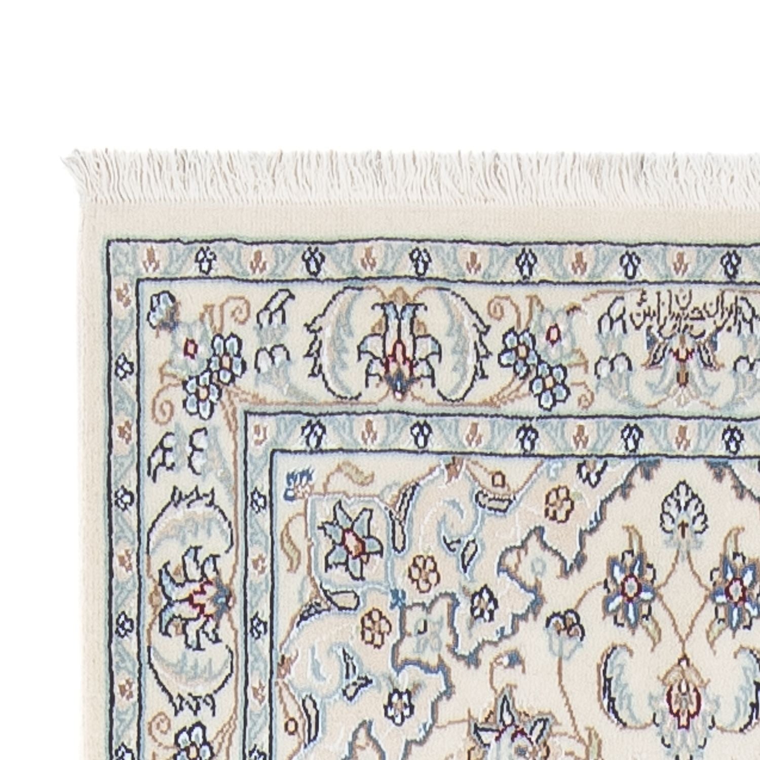 Løber Persisk tæppe - Nain - Premium - 303 x 81 cm - creme
