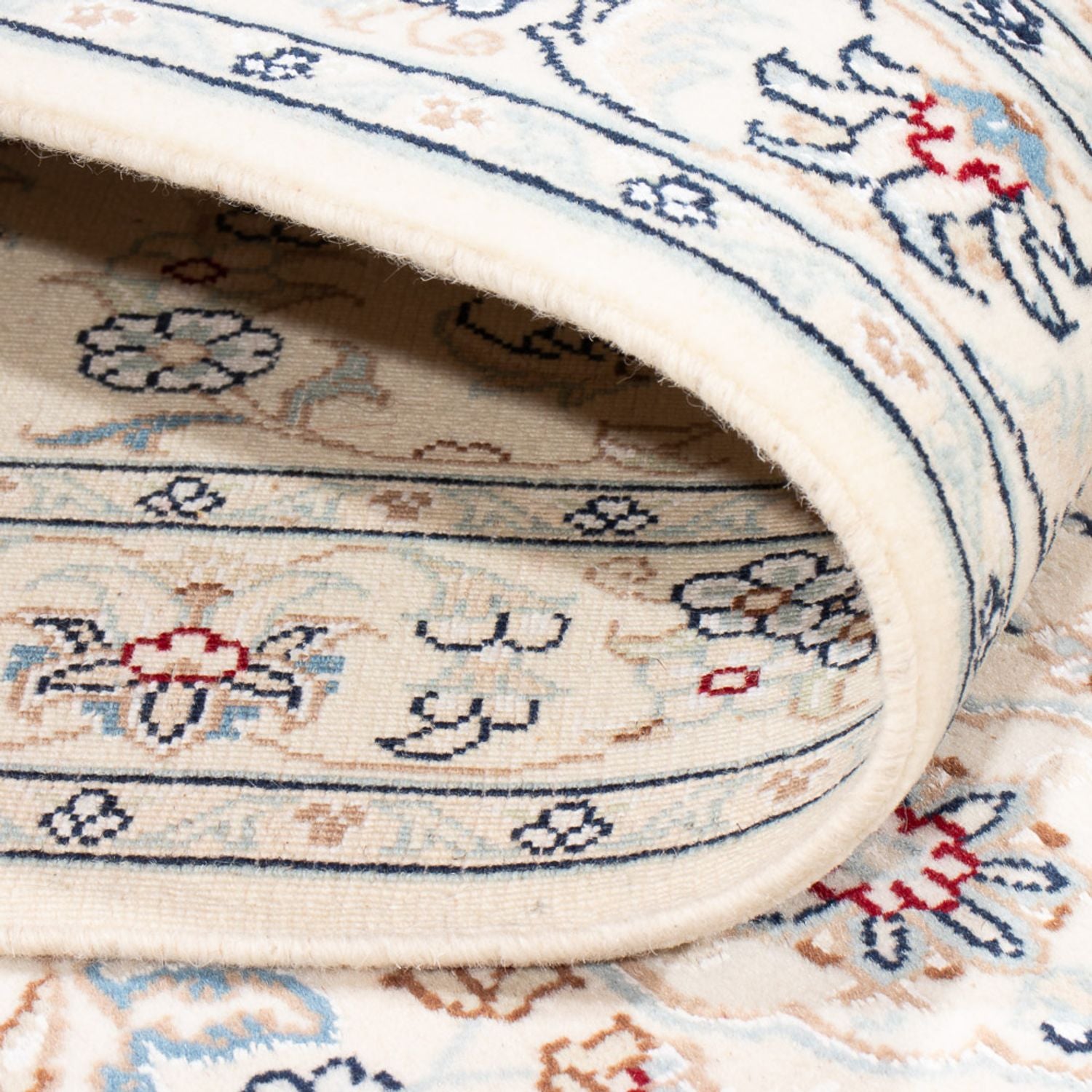 Løber Persisk tæppe - Nain - Premium - 303 x 81 cm - creme