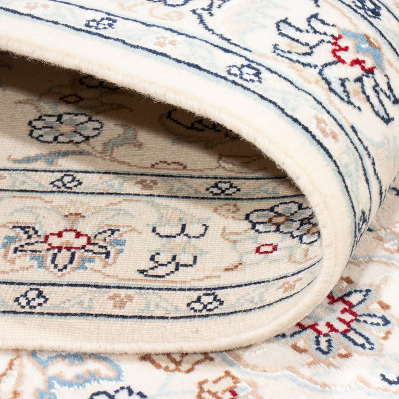 Løber Persisk tæppe - Nain - Premium - 303 x 81 cm - creme