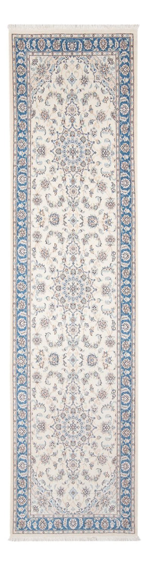 Løber Persisk tæppe - Nain - Premium - 306 x 90 cm - creme
