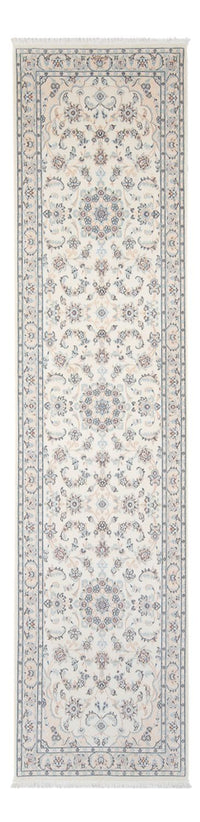 Løber Persisk tæppe - Nain - Premium - 309 x 80 cm - creme
