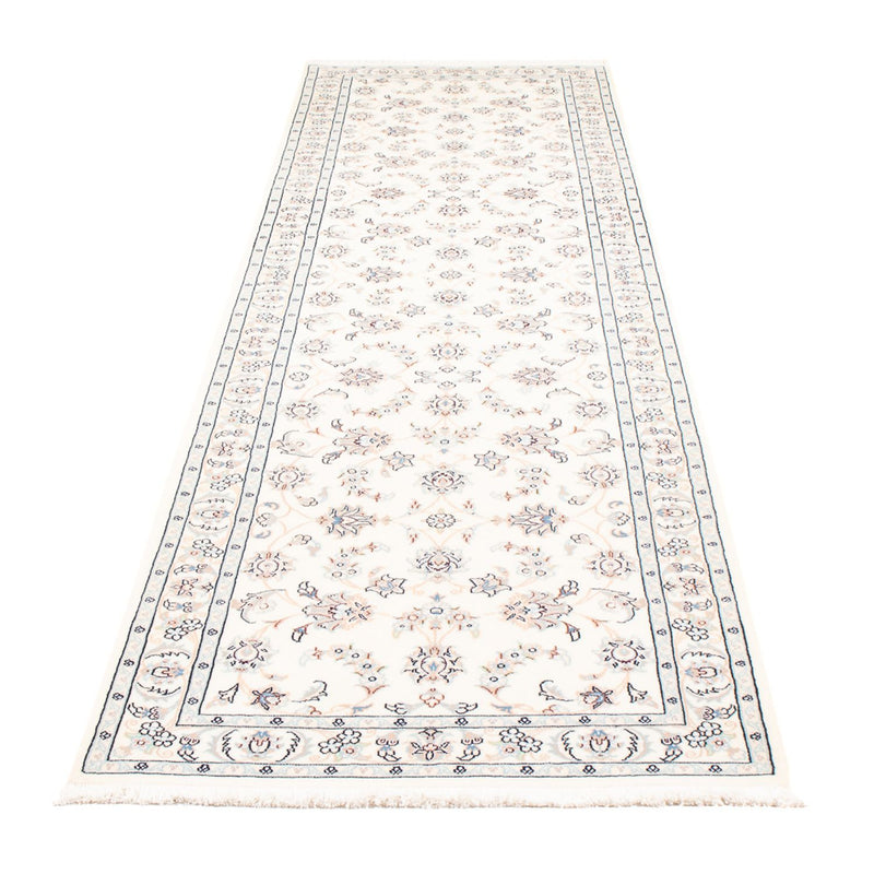 Løber Persisk tæppe - Nain - Premium - 314 x 81 cm - creme