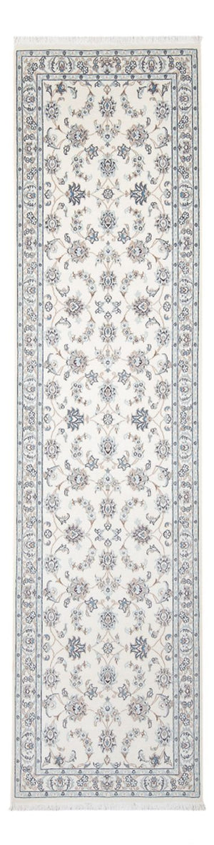 Løber Persisk tæppe - Nain - Premium - 301 x 84 cm - creme
