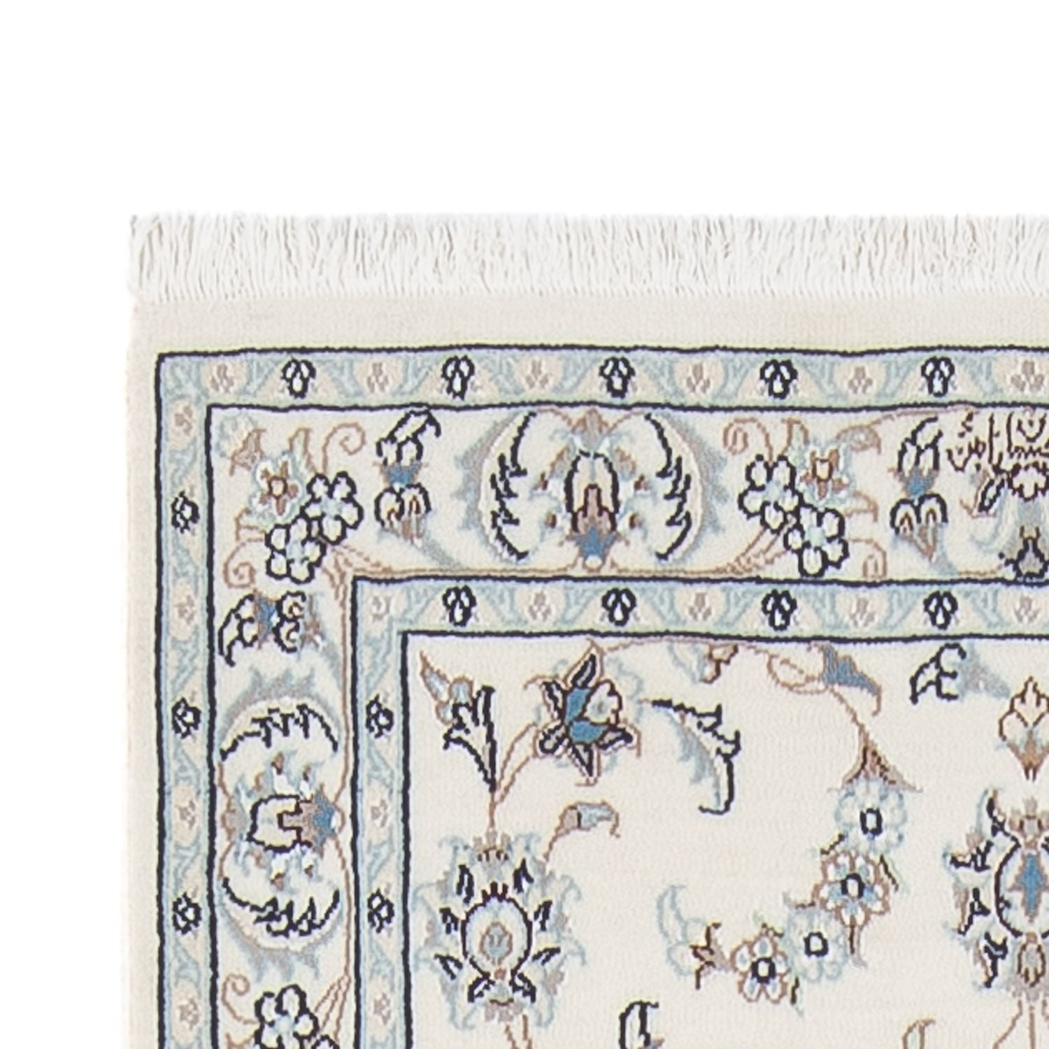Løber Persisk tæppe - Nain - Premium - 301 x 84 cm - creme