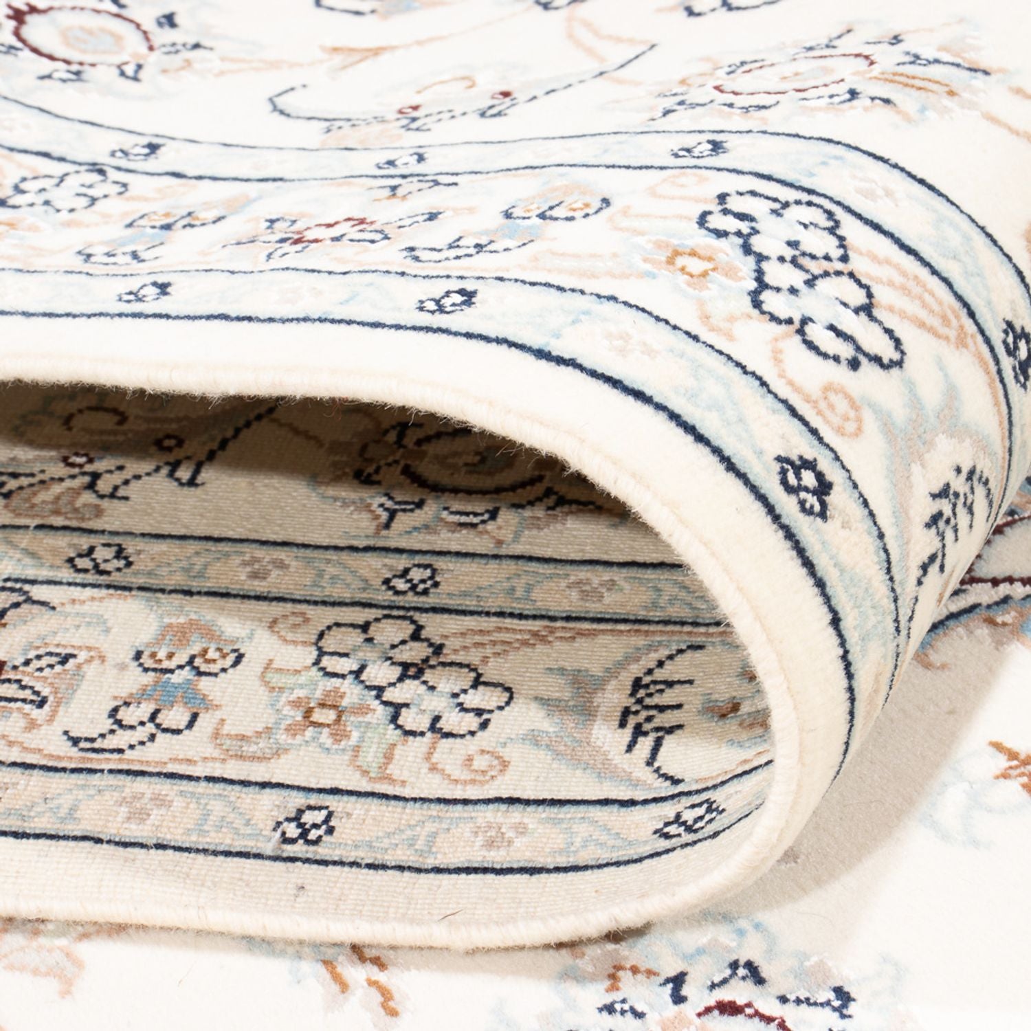 Løber Persisk tæppe - Nain - Premium - 301 x 84 cm - creme