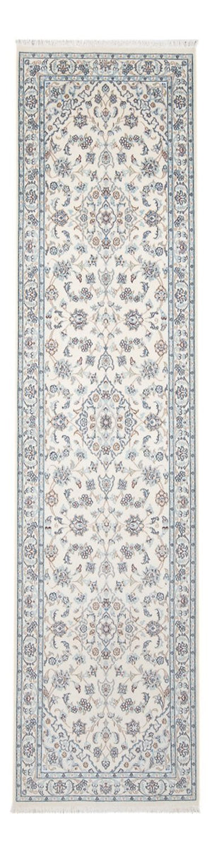 Løber Persisk tæppe - Nain - Premium - 295 x 80 cm - creme