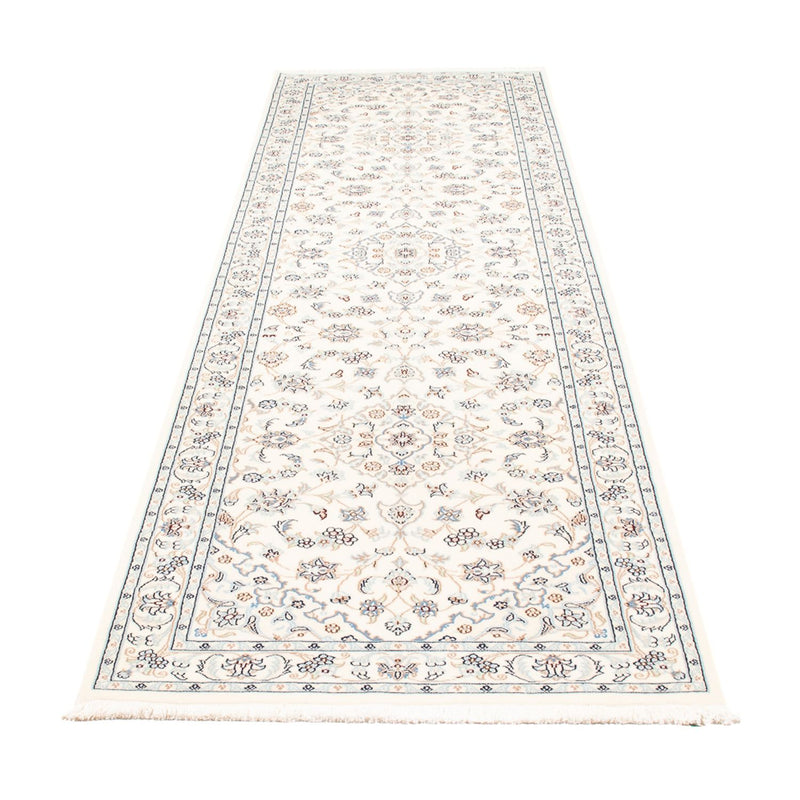 Løber Persisk tæppe - Nain - Premium - 295 x 80 cm - creme