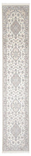 Løber Persisk tæppe - Nain - Premium - 410 x 90 cm - creme
