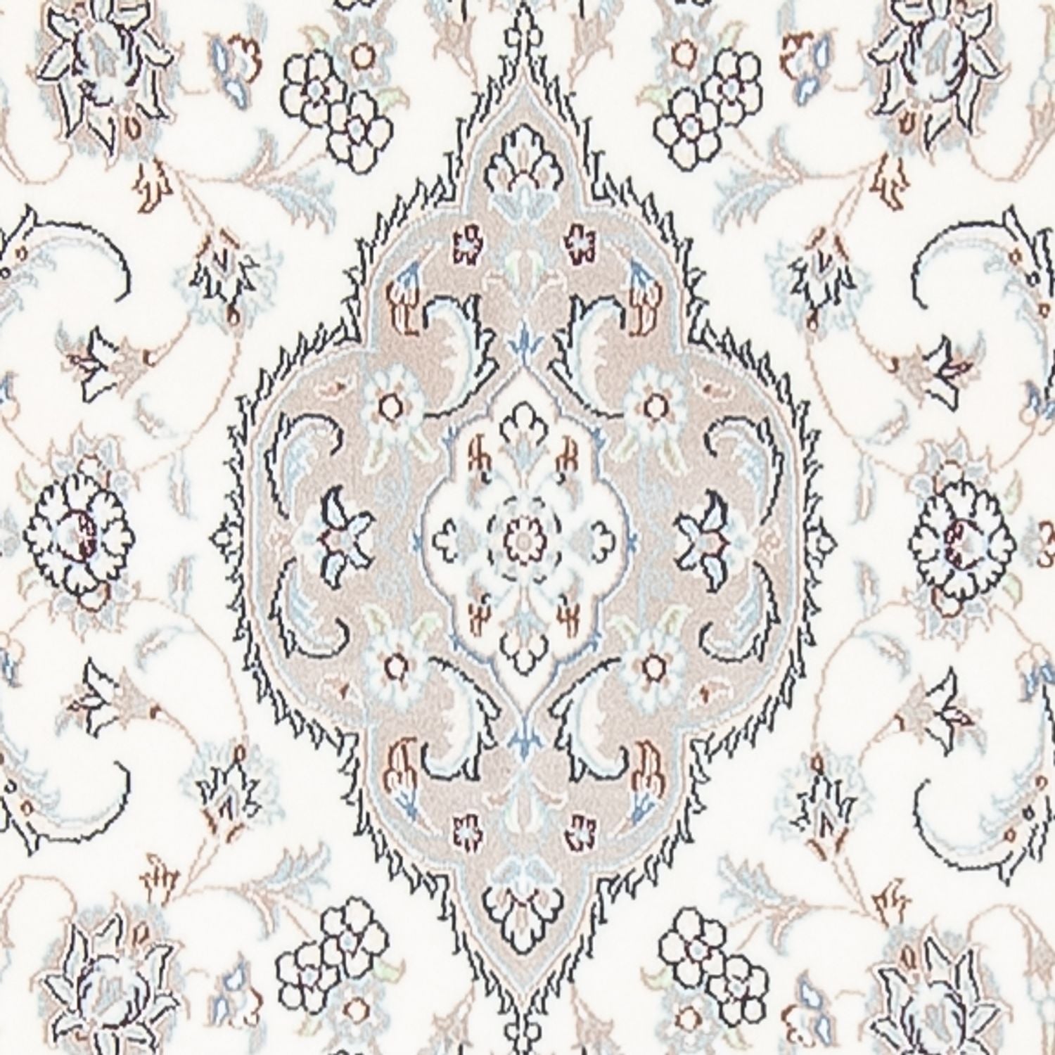 Løber Persisk tæppe - Nain - Premium - 410 x 90 cm - creme