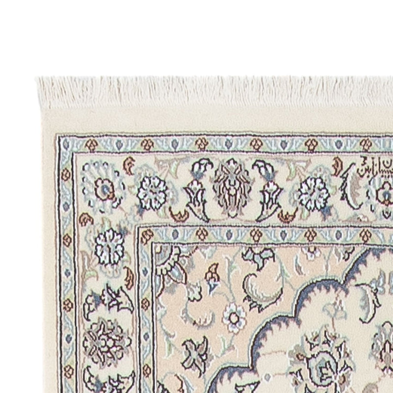 Løber Persisk tæppe - Nain - Premium - 410 x 90 cm - creme