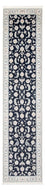 Løber Persisk tæppe - Nain - Premium - 339 x 85 cm - mørkeblå