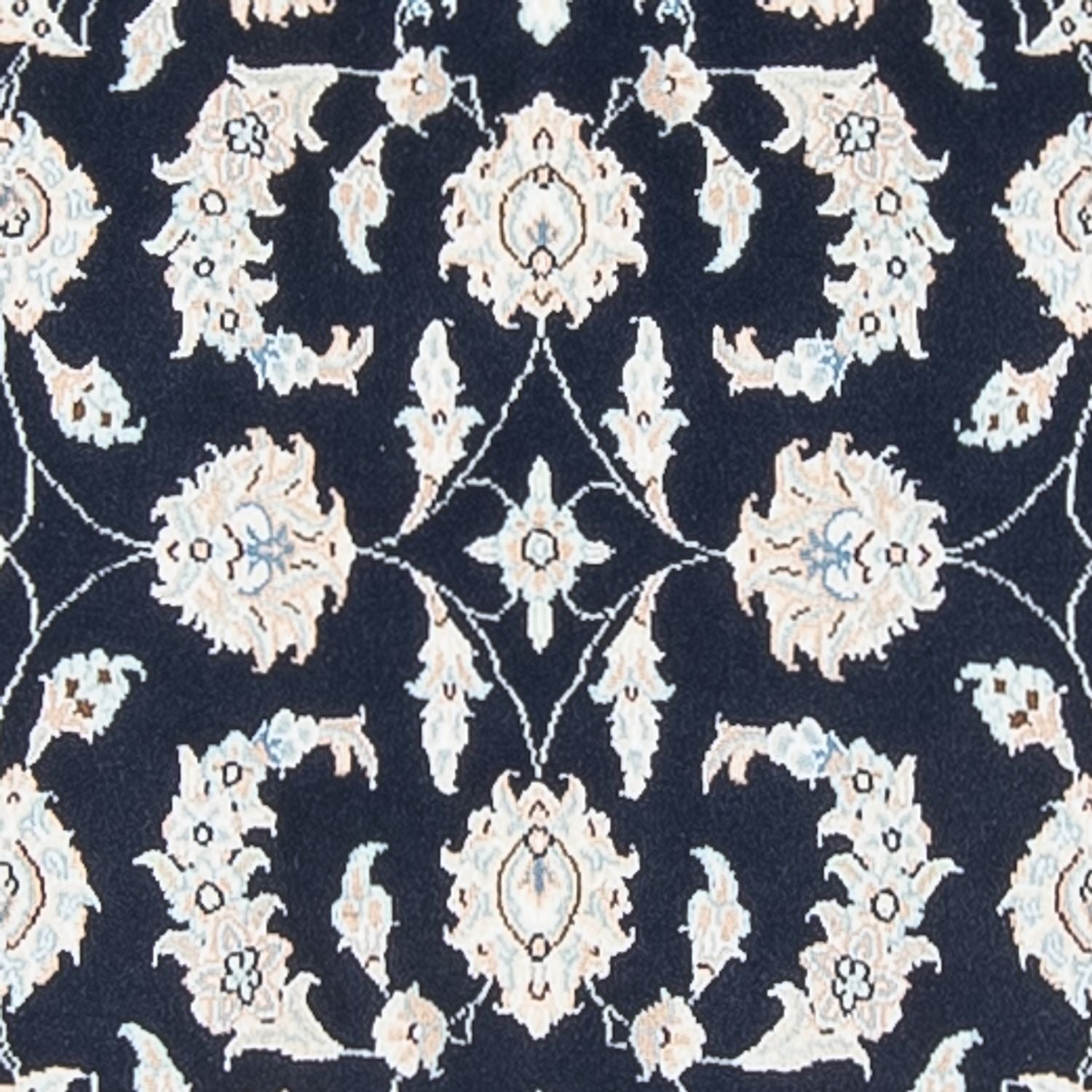Løber Persisk tæppe - Nain - Premium - 339 x 85 cm - mørkeblå