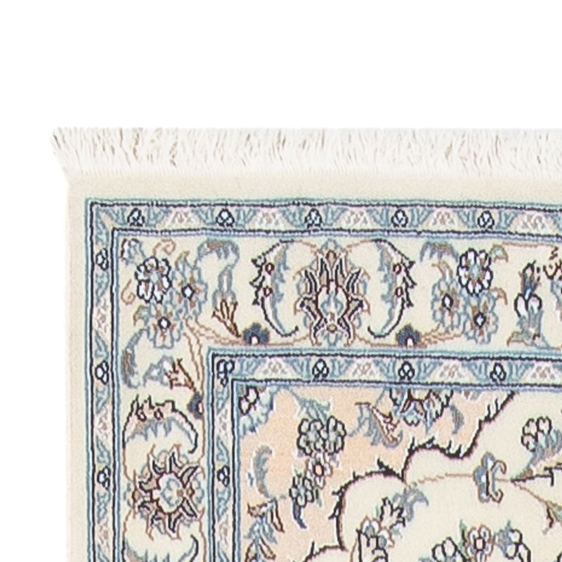 Løber Persisk tæppe - Nain - Premium - 346 x 84 cm - creme