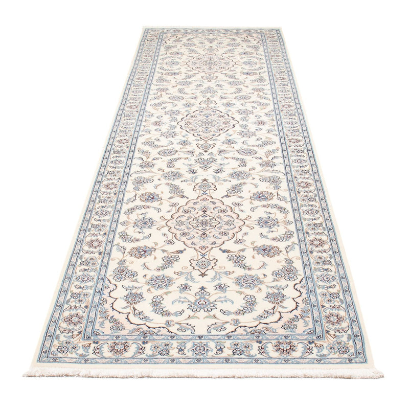 Løber Persisk tæppe - Nain - Premium - 346 x 84 cm - creme