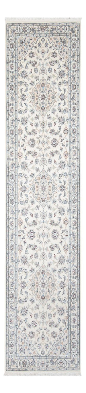 Løber Persisk tæppe - Nain - Premium - 315 x 80 cm - creme