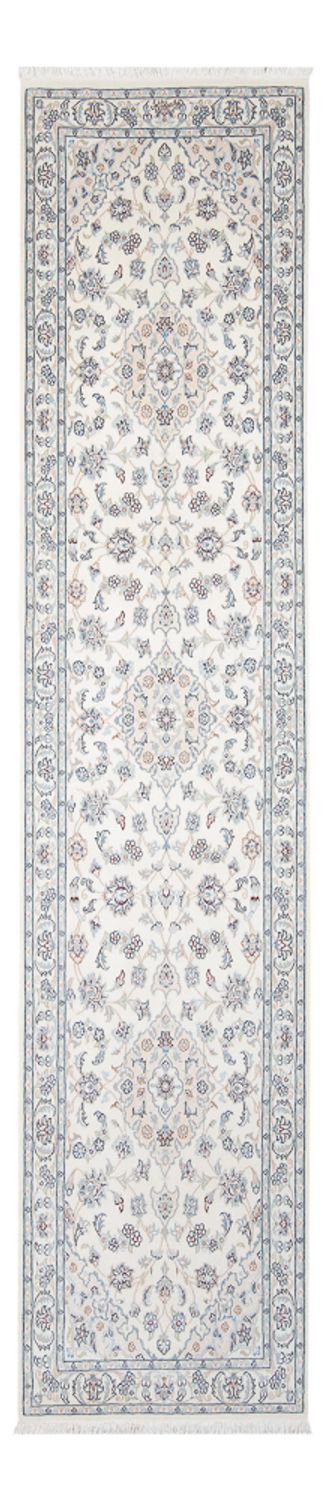 Løber Persisk tæppe - Nain - Premium - 315 x 80 cm - creme