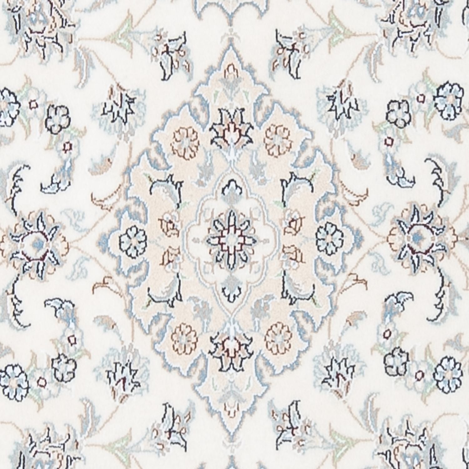 Løber Persisk tæppe - Nain - Premium - 315 x 80 cm - creme