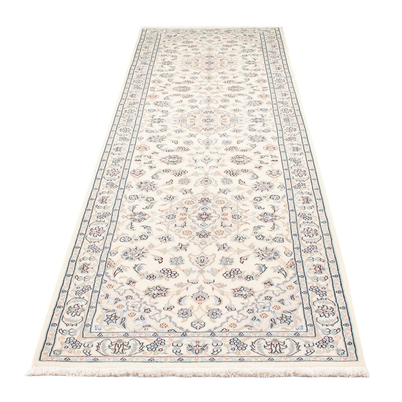 Løber Persisk tæppe - Nain - Premium - 315 x 80 cm - creme