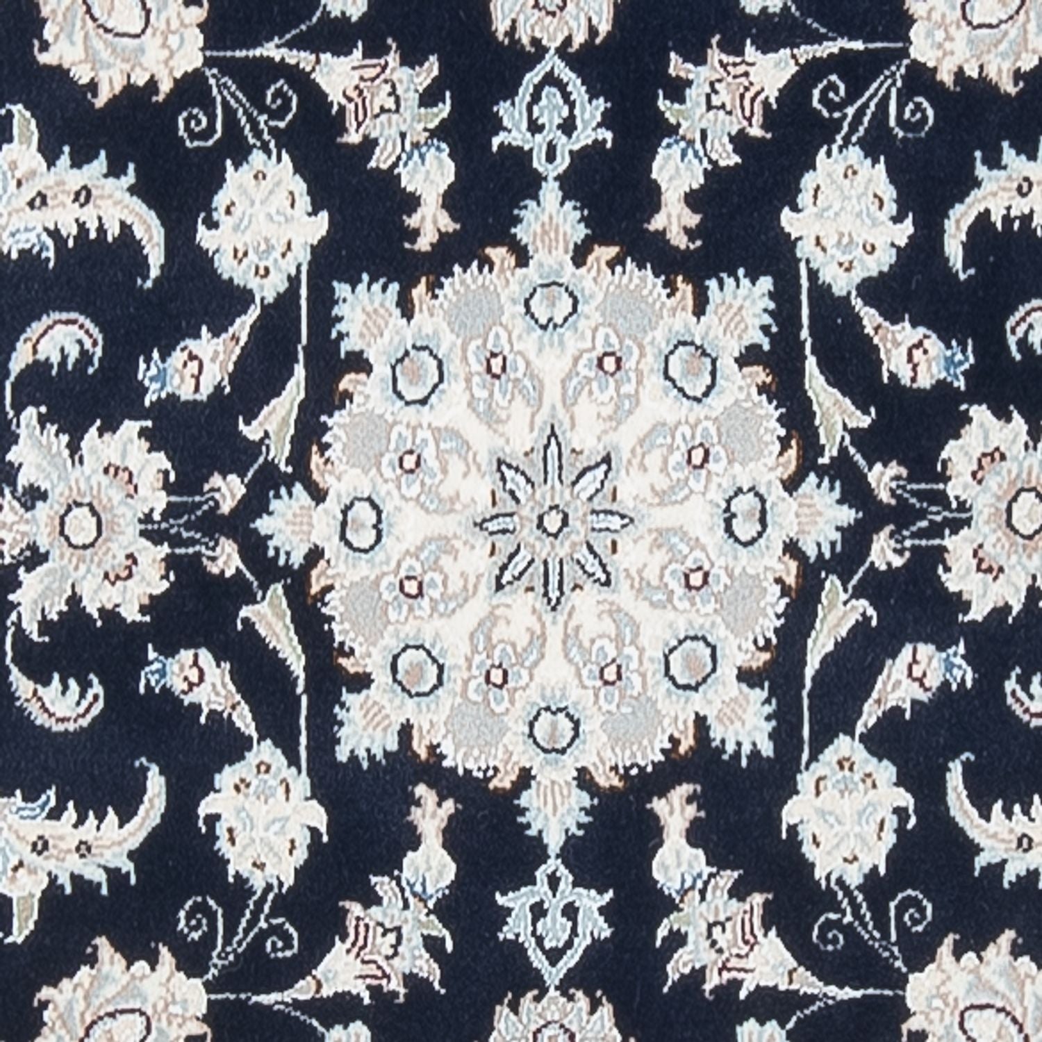 Løber Persisk tæppe - Nain - Premium - 294 x 80 cm - mørkeblå