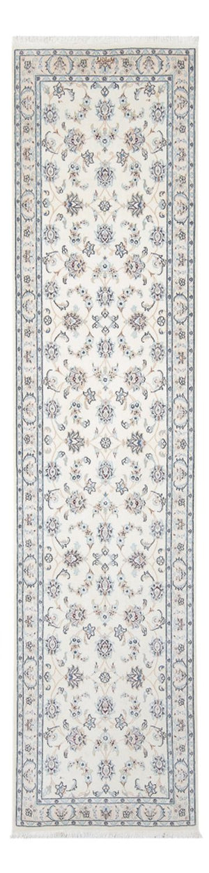 Løber Persisk tæppe - Nain - Premium - 292 x 81 cm - creme