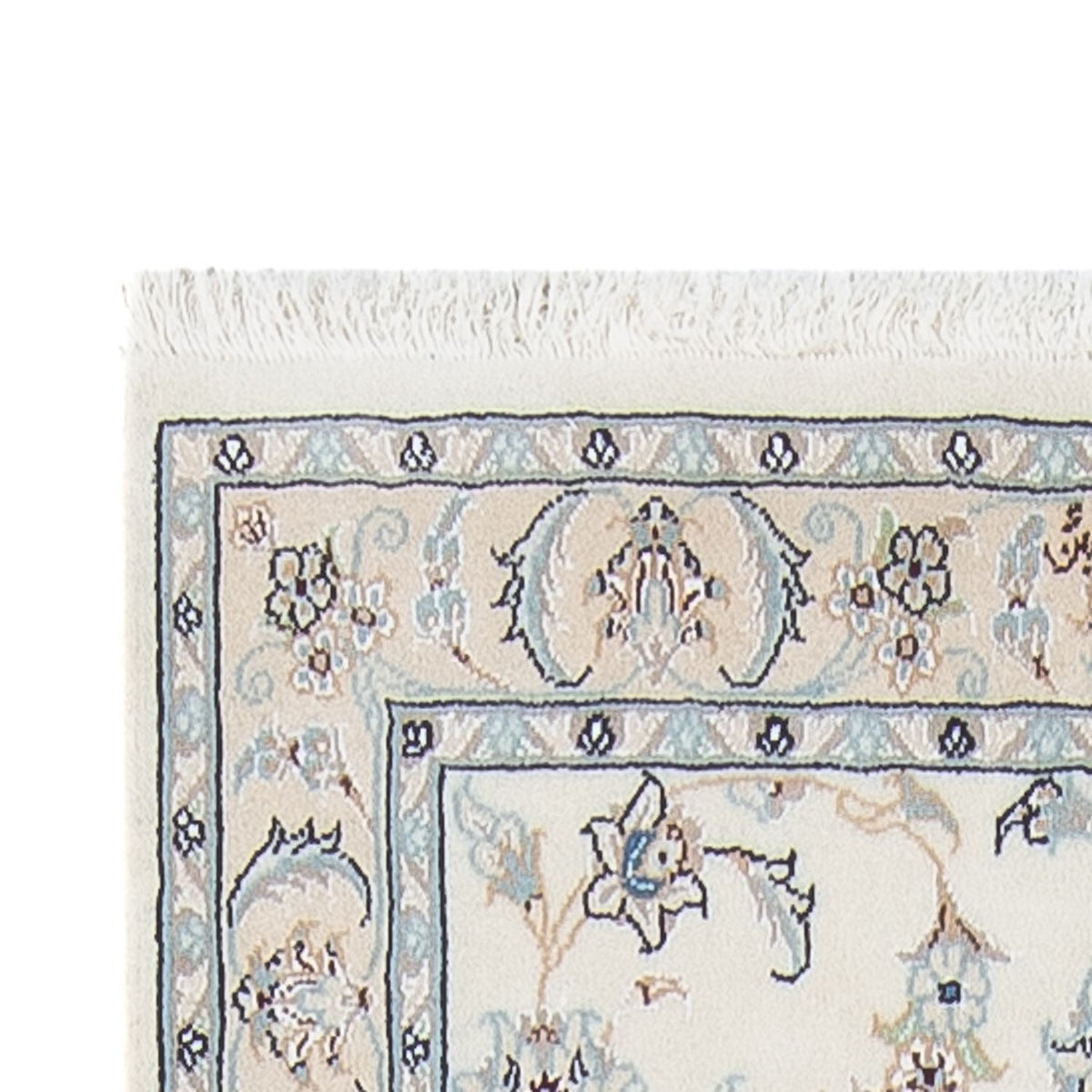 Løber Persisk tæppe - Nain - Premium - 292 x 81 cm - creme