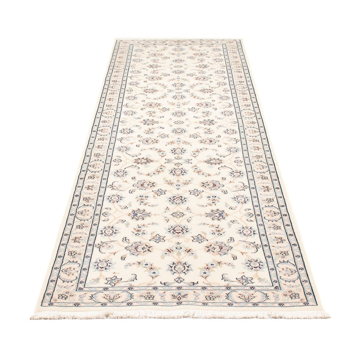Løber Persisk tæppe - Nain - Premium - 292 x 81 cm - creme
