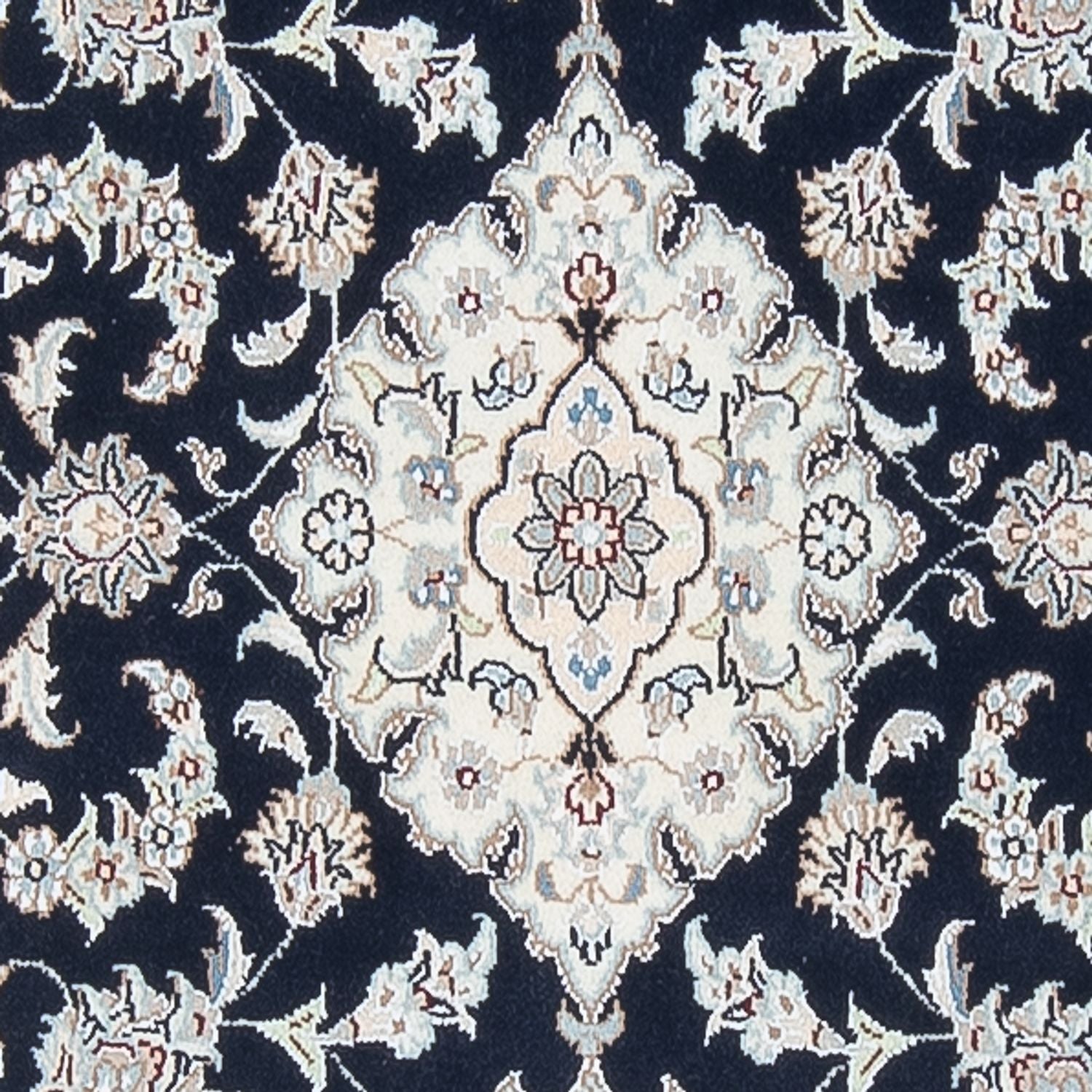 Løber Persisk tæppe - Nain - Premium - 300 x 80 cm - mørkeblå