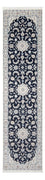Løber Persisk tæppe - Nain - Premium - 301 x 83 cm - mørkeblå