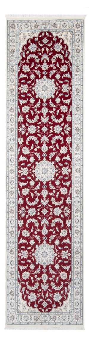 Løber Persisk tæppe - Nain - Premium - 297 x 81 cm - rød