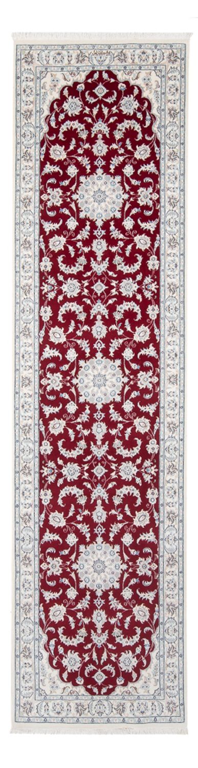 Løber Persisk tæppe - Nain - Premium - 297 x 81 cm - rød