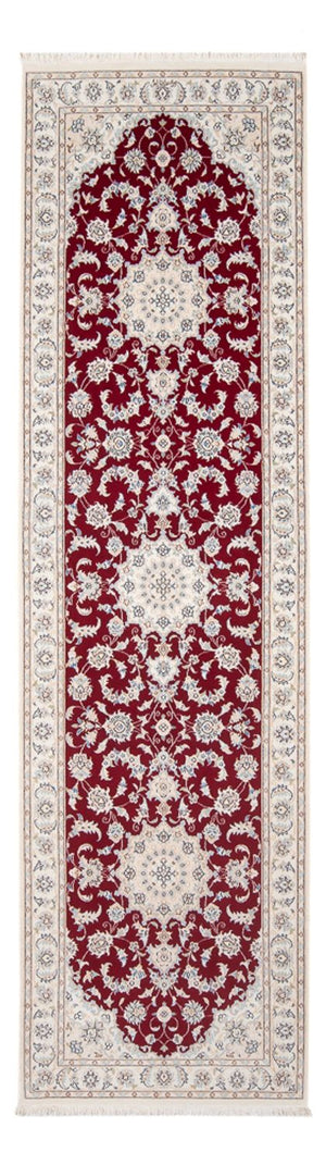 Løber Persisk tæppe - Nain - Premium - 297 x 92 cm - rød