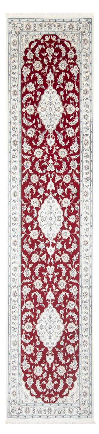 Løber Persisk tæppe - Nain - Premium - 354 x 86 cm - rød