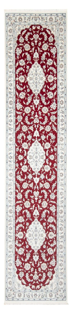Løber Persisk tæppe - Nain - Premium - 354 x 86 cm - rød