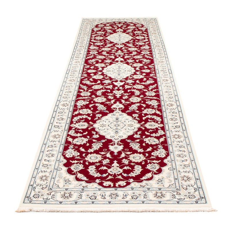 Løber Persisk tæppe - Nain - Premium - 354 x 86 cm - rød