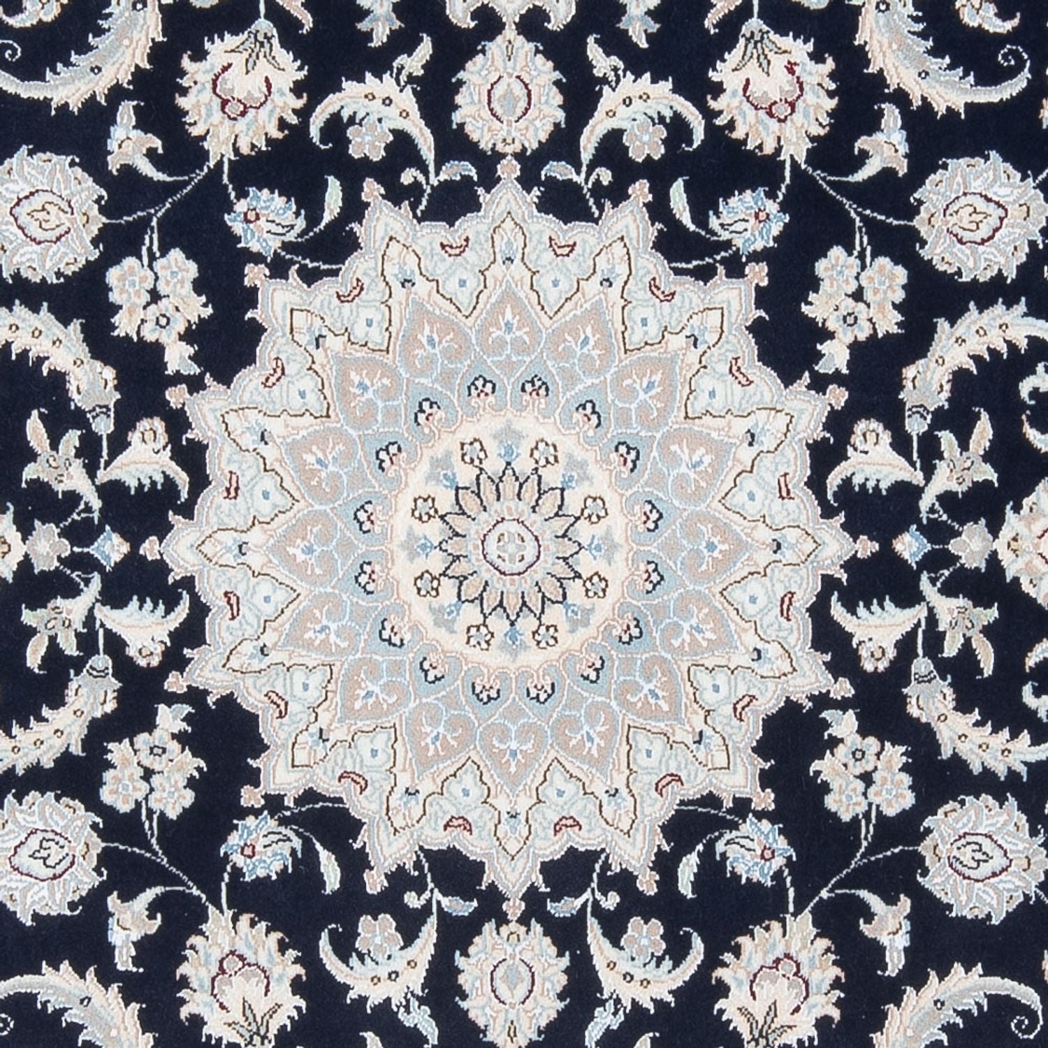 Persisk tæppe - Nain - Premium - 200 x 150 cm - mørkeblå