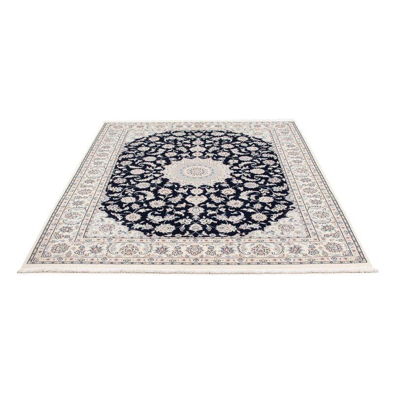 Persisk tæppe - Nain - Premium - 200 x 150 cm - mørkeblå
