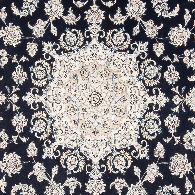 Persisk tæppe - Nain - Premium - 301 x 202 cm - mørkeblå