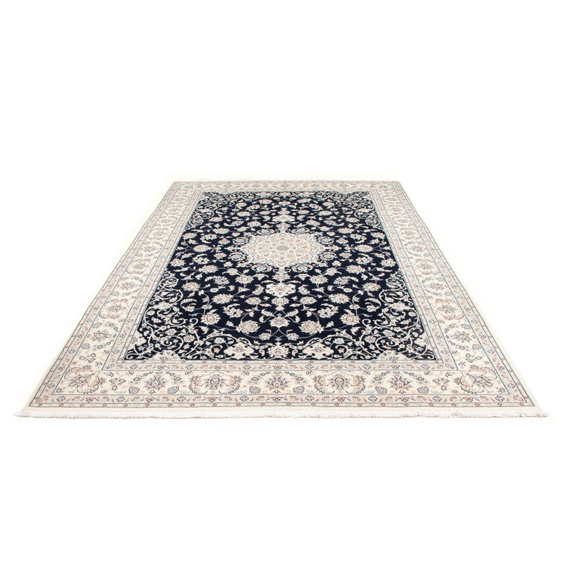 Persisk tæppe - Nain - Premium - 301 x 202 cm - mørkeblå