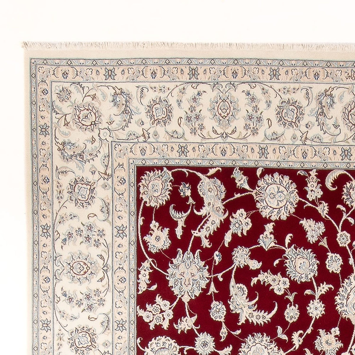 Persisk tæppe - Nain - Premium - 351 x 245 cm - rød